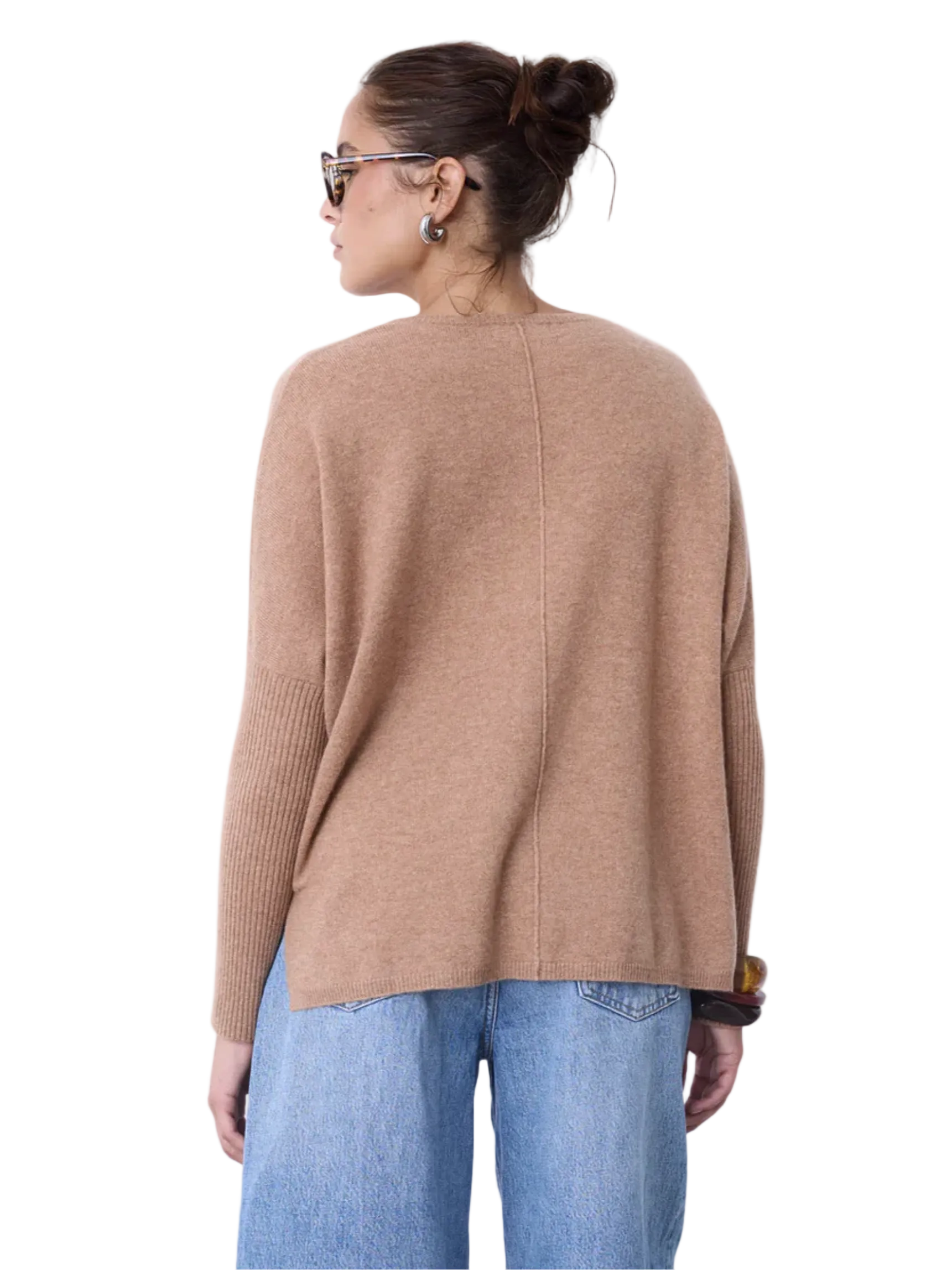 brown beige sweater