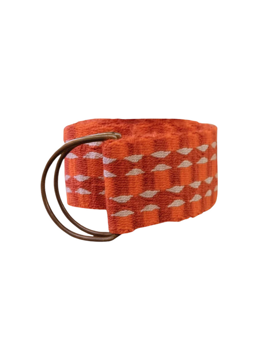 woven orange belt