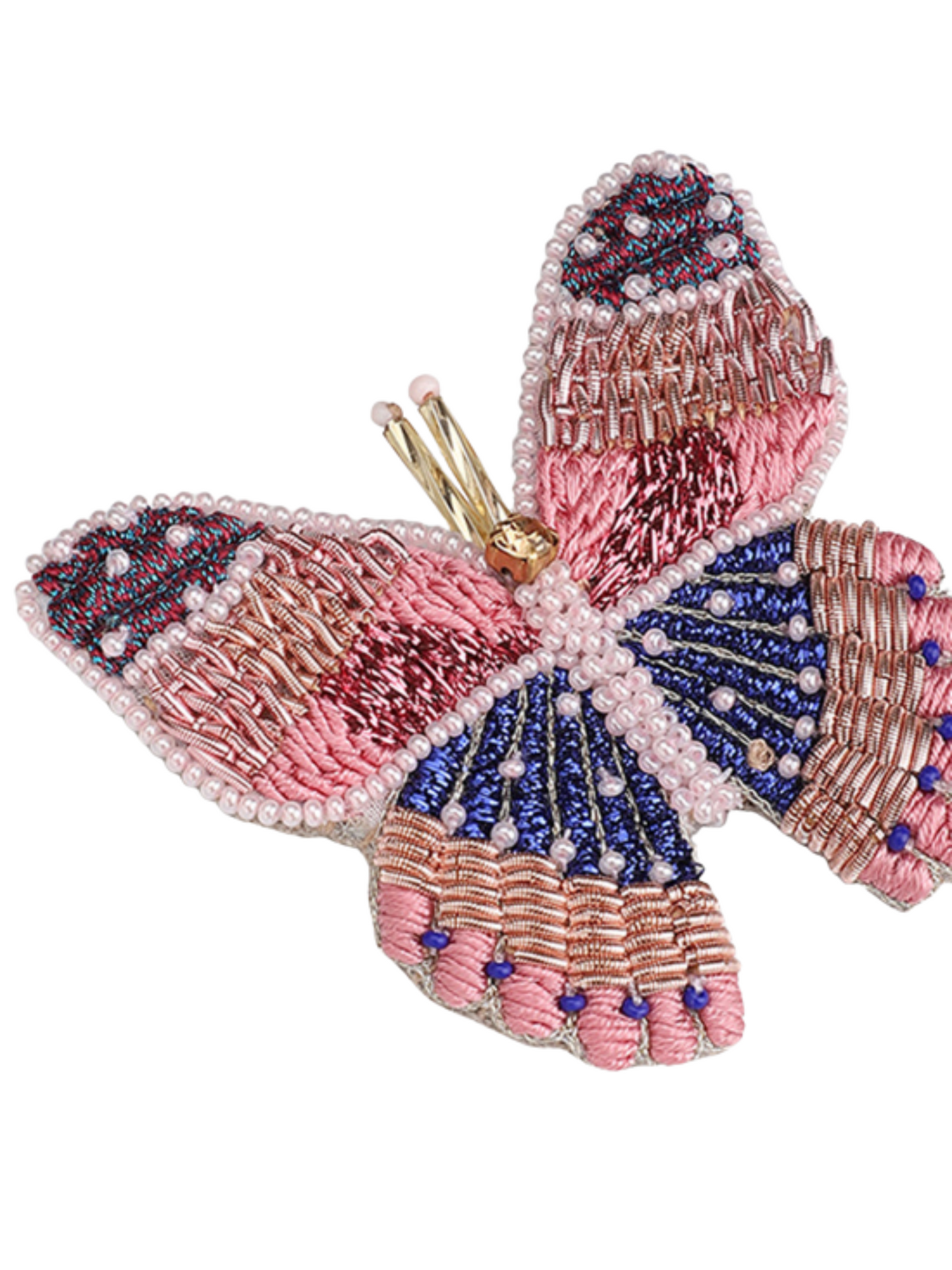 Butterfly-shaped Brooch beaded
