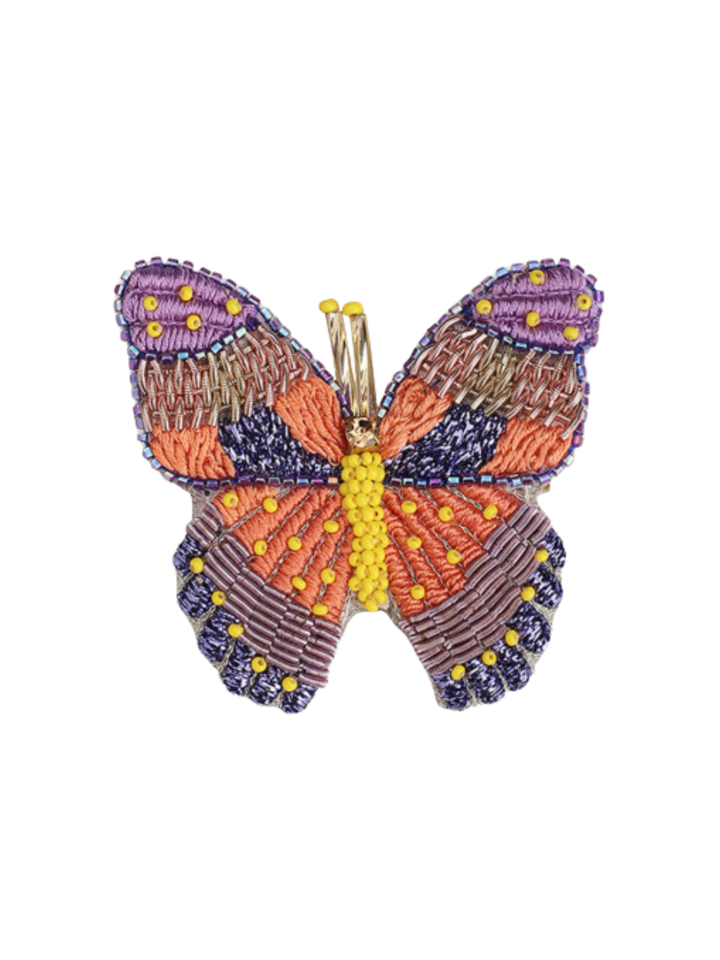 Butterfly-shaped Brooch beaded
