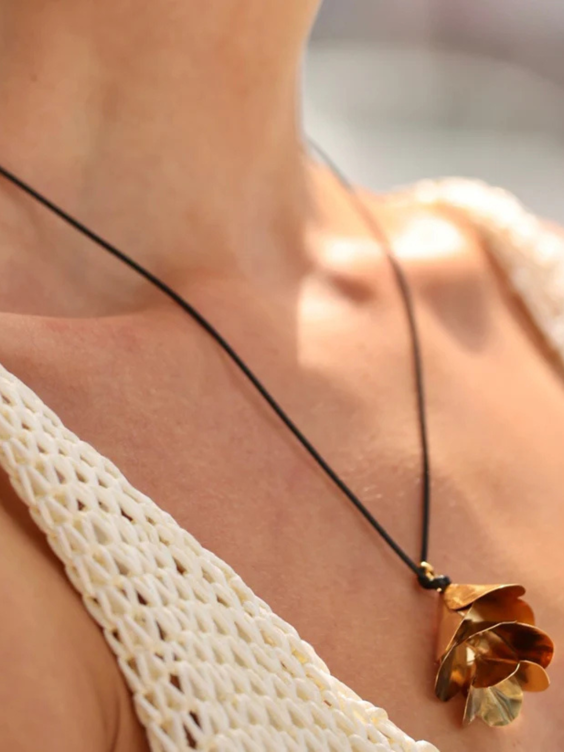 24k gold-plated bronze necklace