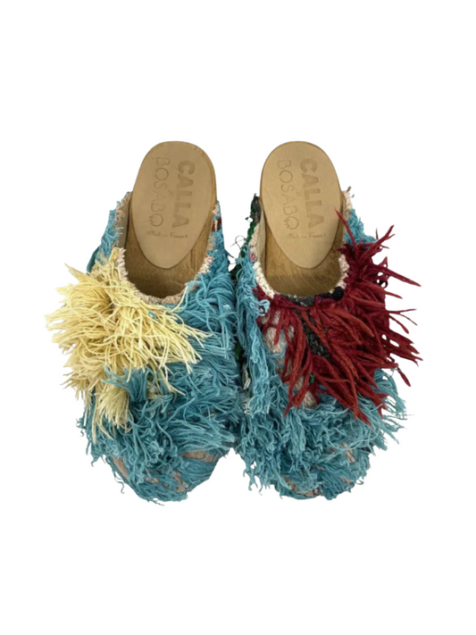  Clogs handmade in France from upcycled Boucharouite