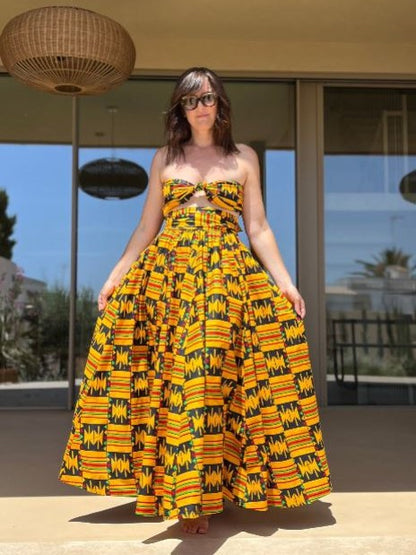Maxi African Print skirt