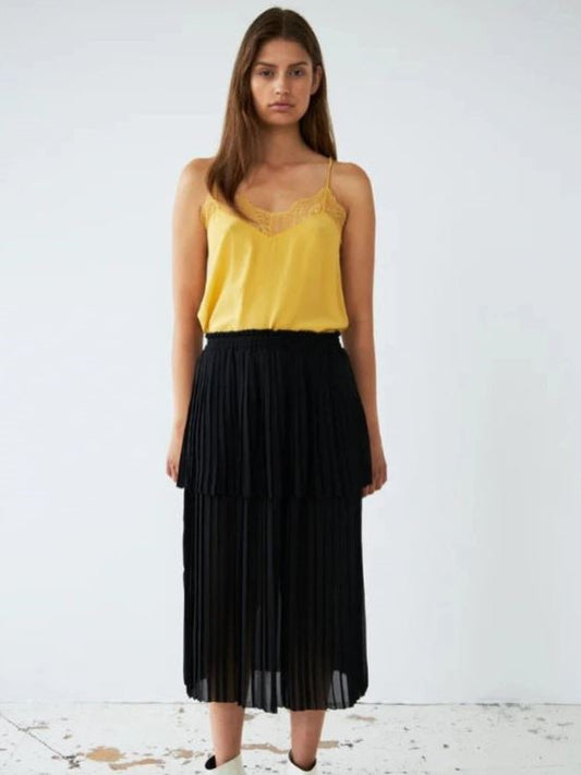 Stella Nova Plissé midi skirt