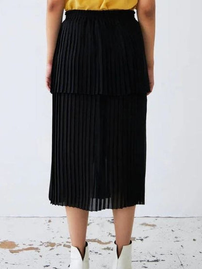 Stella Nova Plissé midi skirt