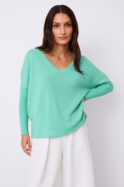 Faustine cashmere jumper Agave