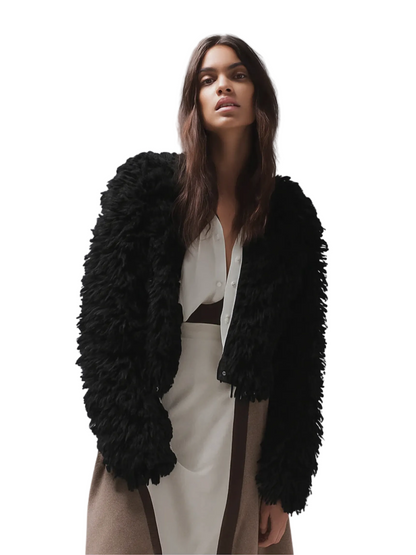 Black Fringe Cardigan
