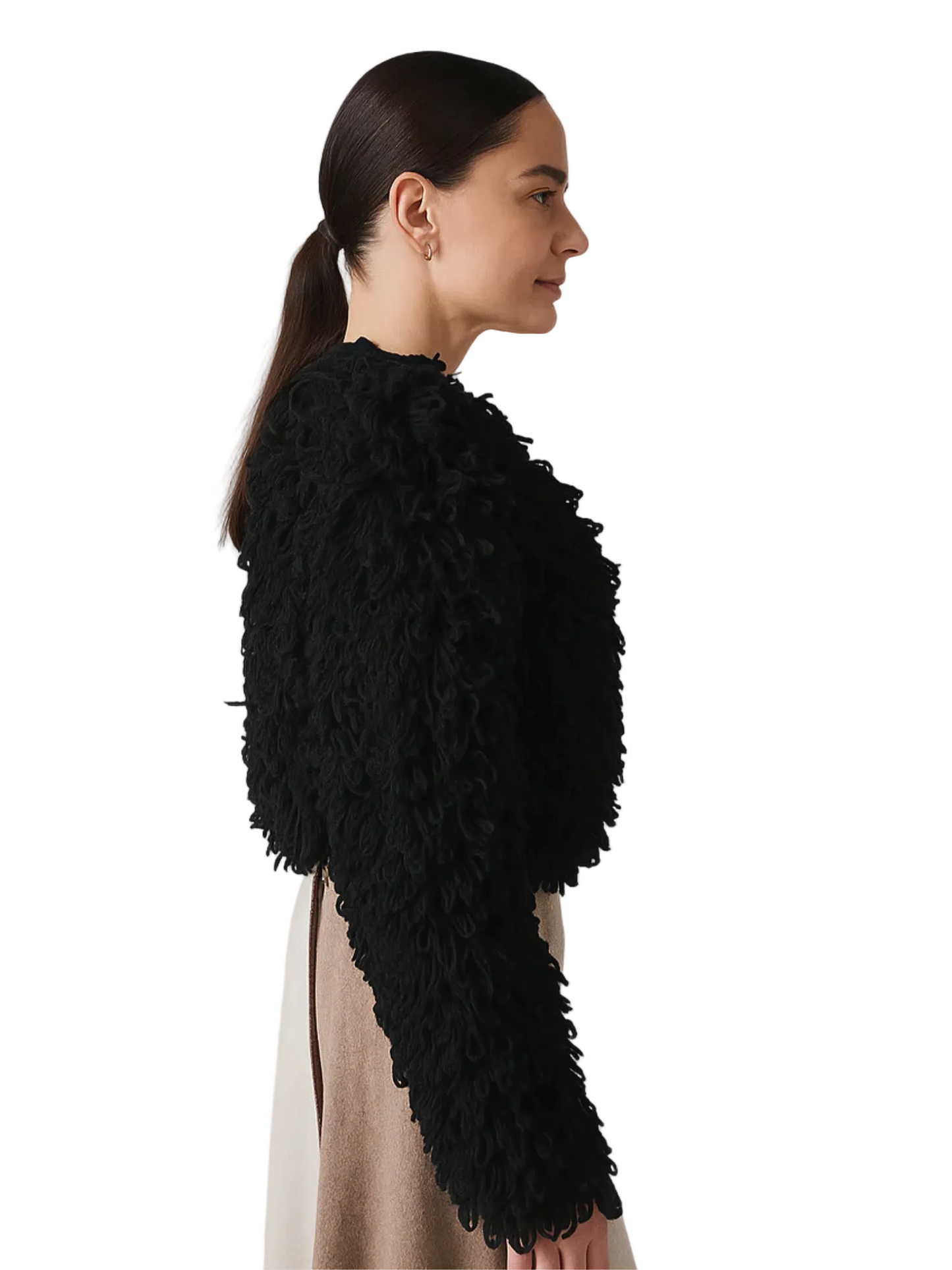 Black Fringe Cardigan