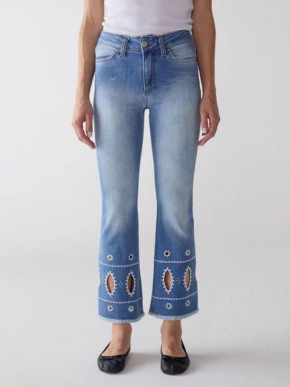 Cropped Denim Jeans