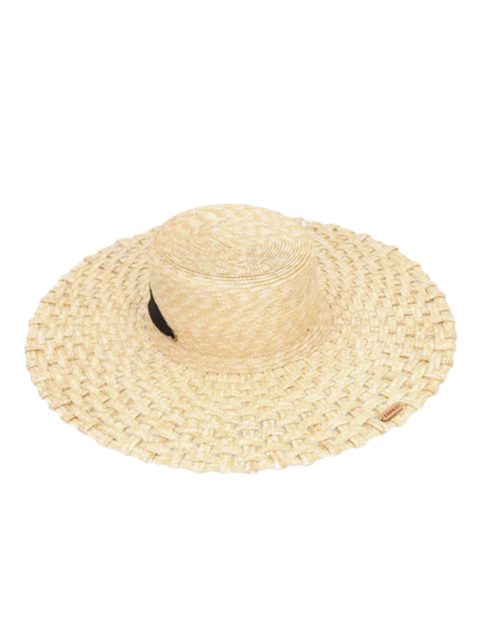  straw hat with a black band