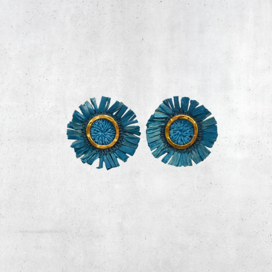 Girasol Stud Earrings in Blue