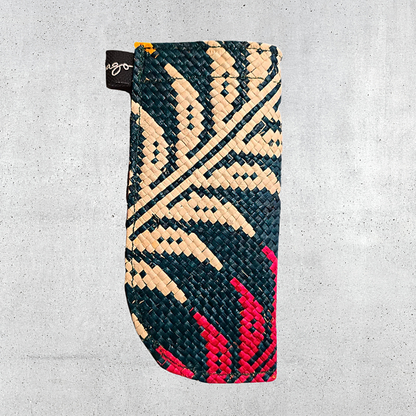 Woven Straw Glass Case