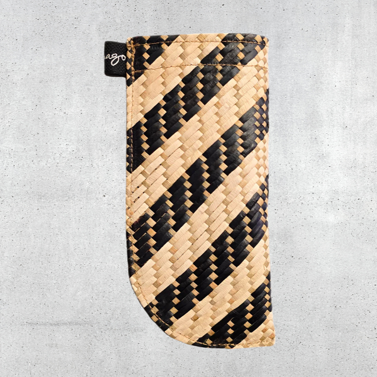 Woven Straw Glass Case