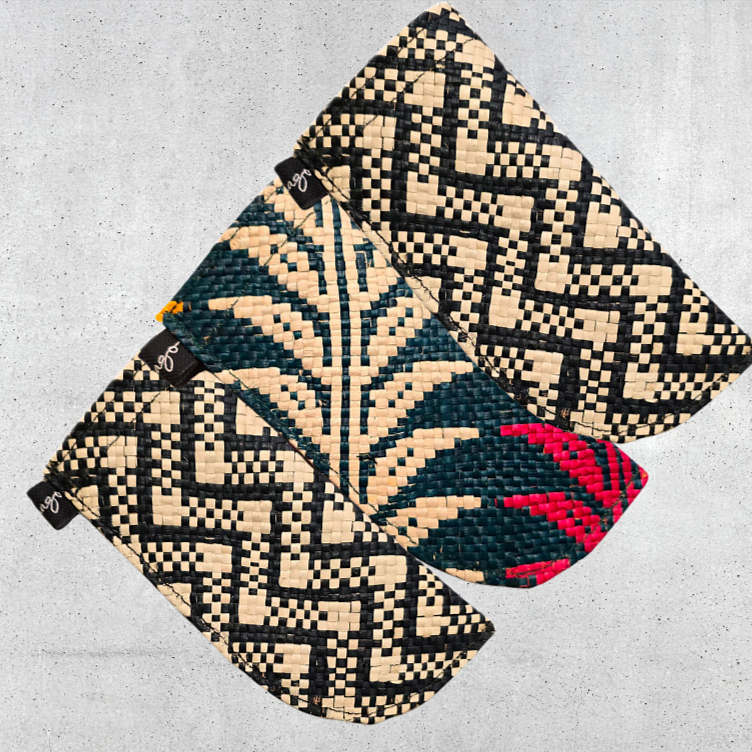 Woven Straw Glass Case