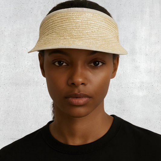 Natural Straw Visor Hat