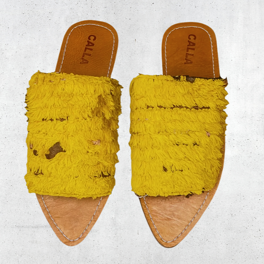 Open Toe Pointy Babouche Size 40