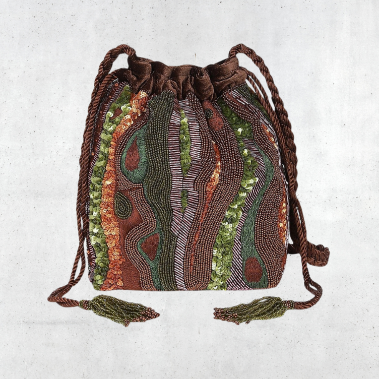 Tree Bark Bucket Bag