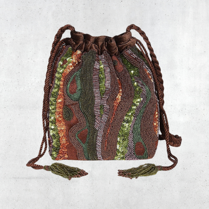 Tree Bark Bucket Bag