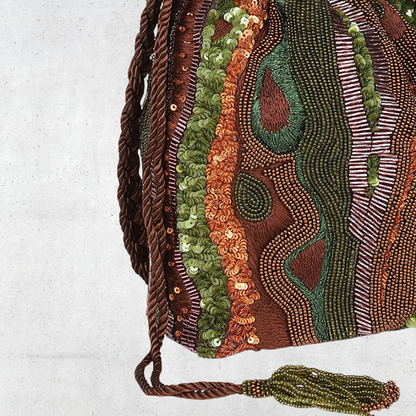 Tree Bark Bucket Bag