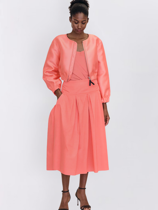 Cropped Zipper Jacket