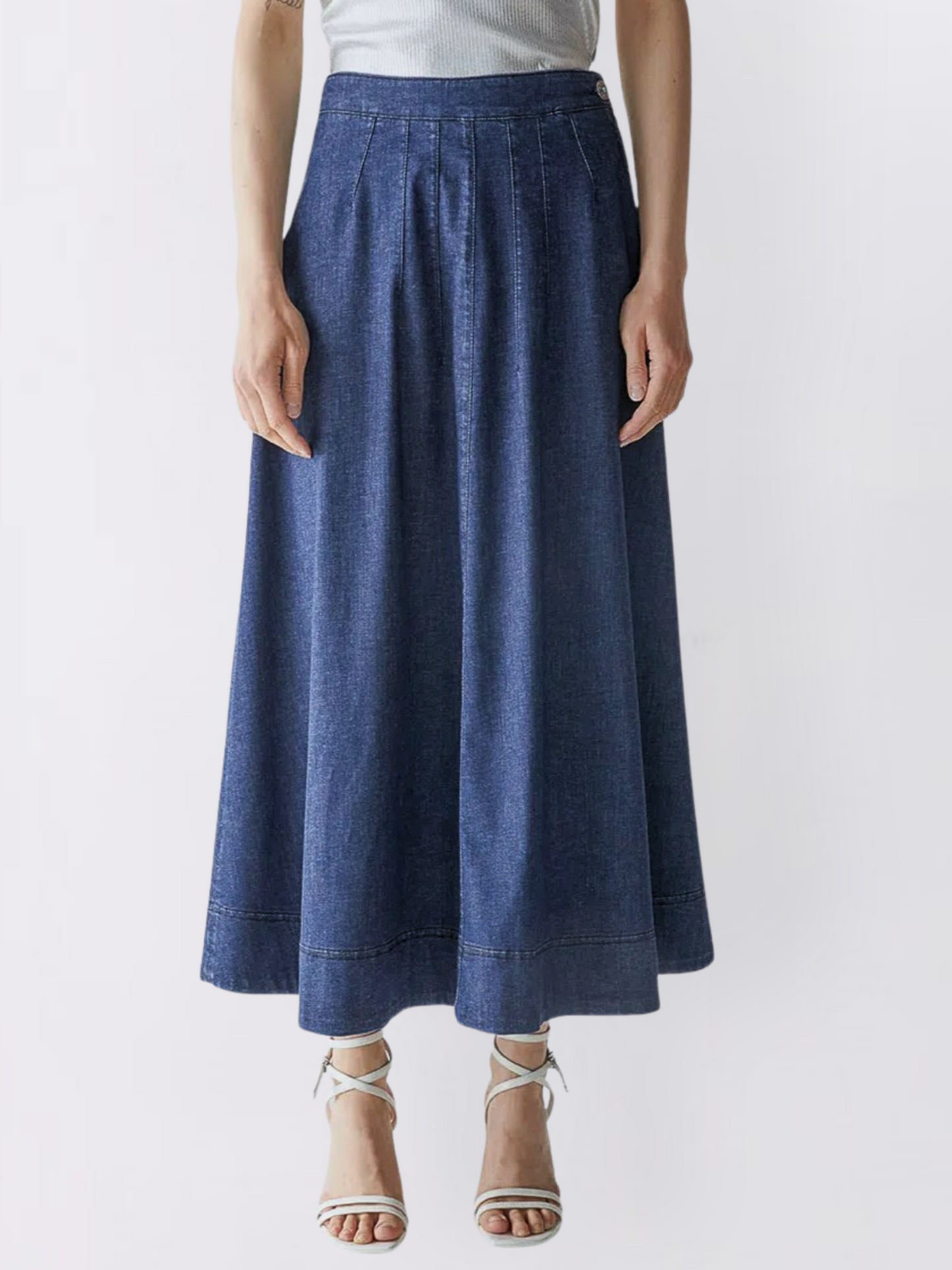 Denim A-Line Skirt