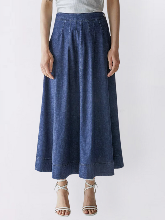 Denim A-Line Skirt