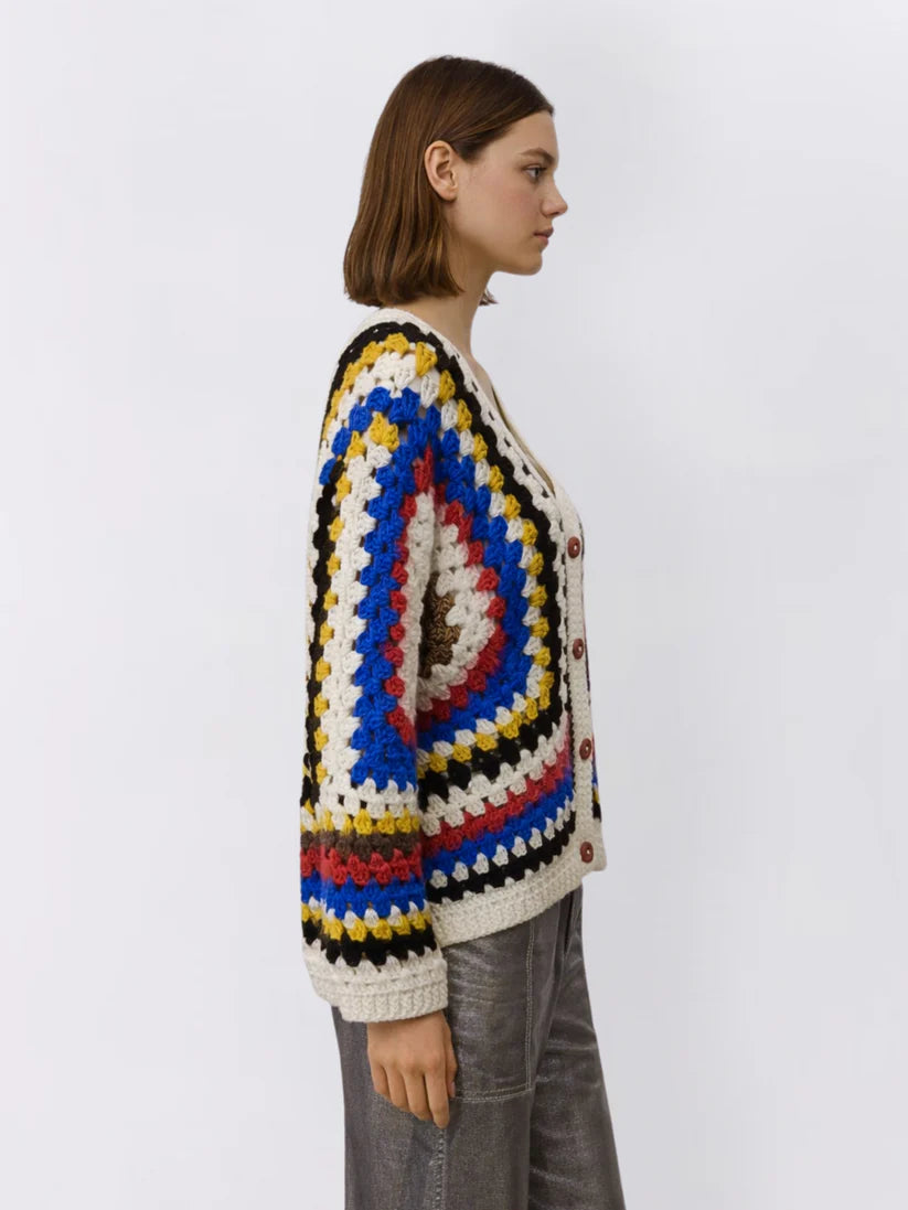 Blue Crochet Sweater