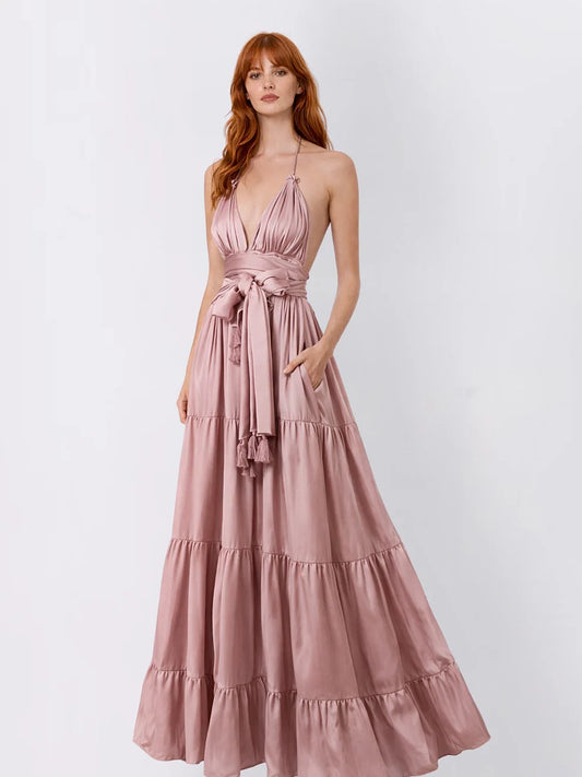 Silk Lily Maxi Dress
