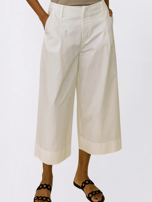 Poplin Cropped Pants