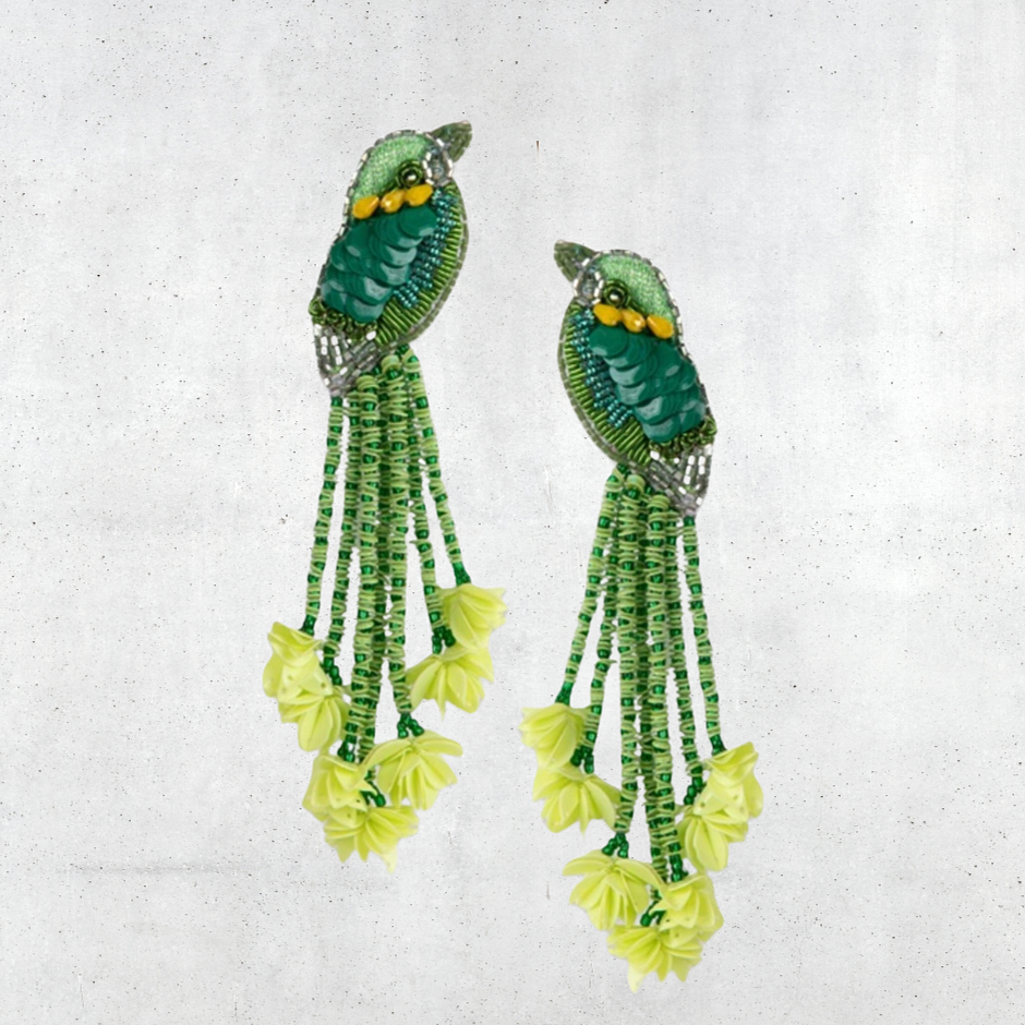 Kingfisher Earrings Green