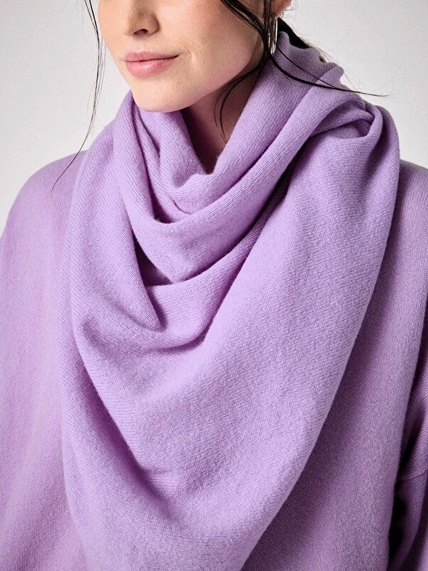 Triangle Cashmere Scarf Lilac
