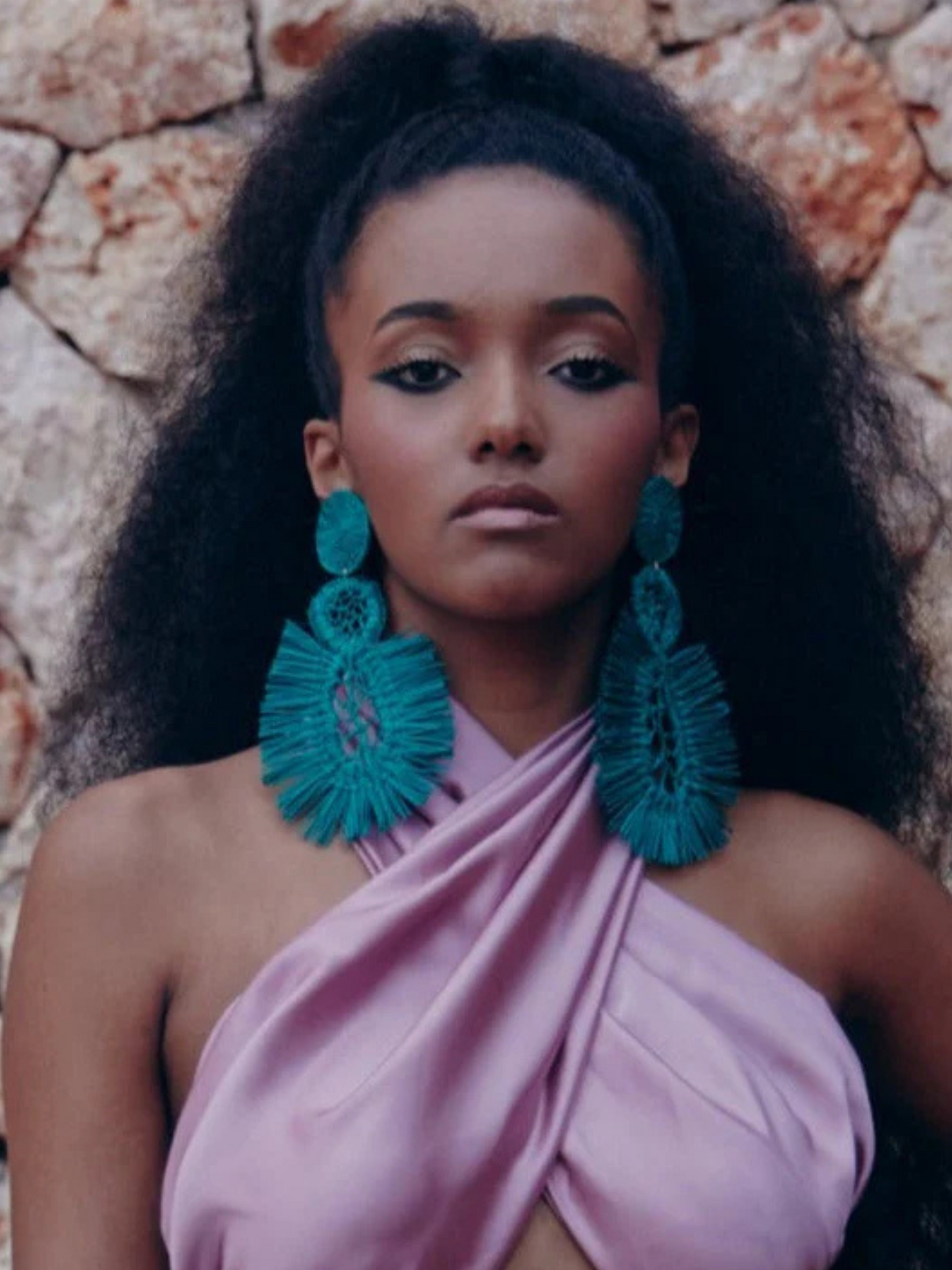  earrings in iraca palm
