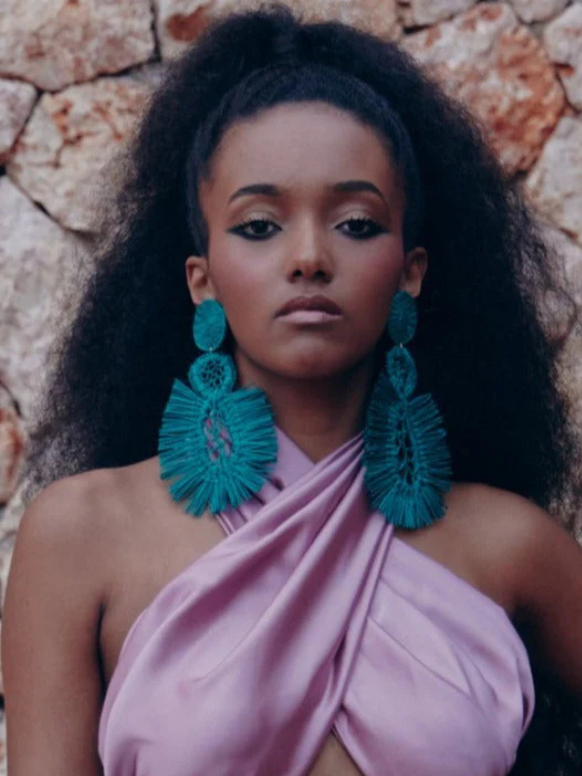  earrings in iraca palm