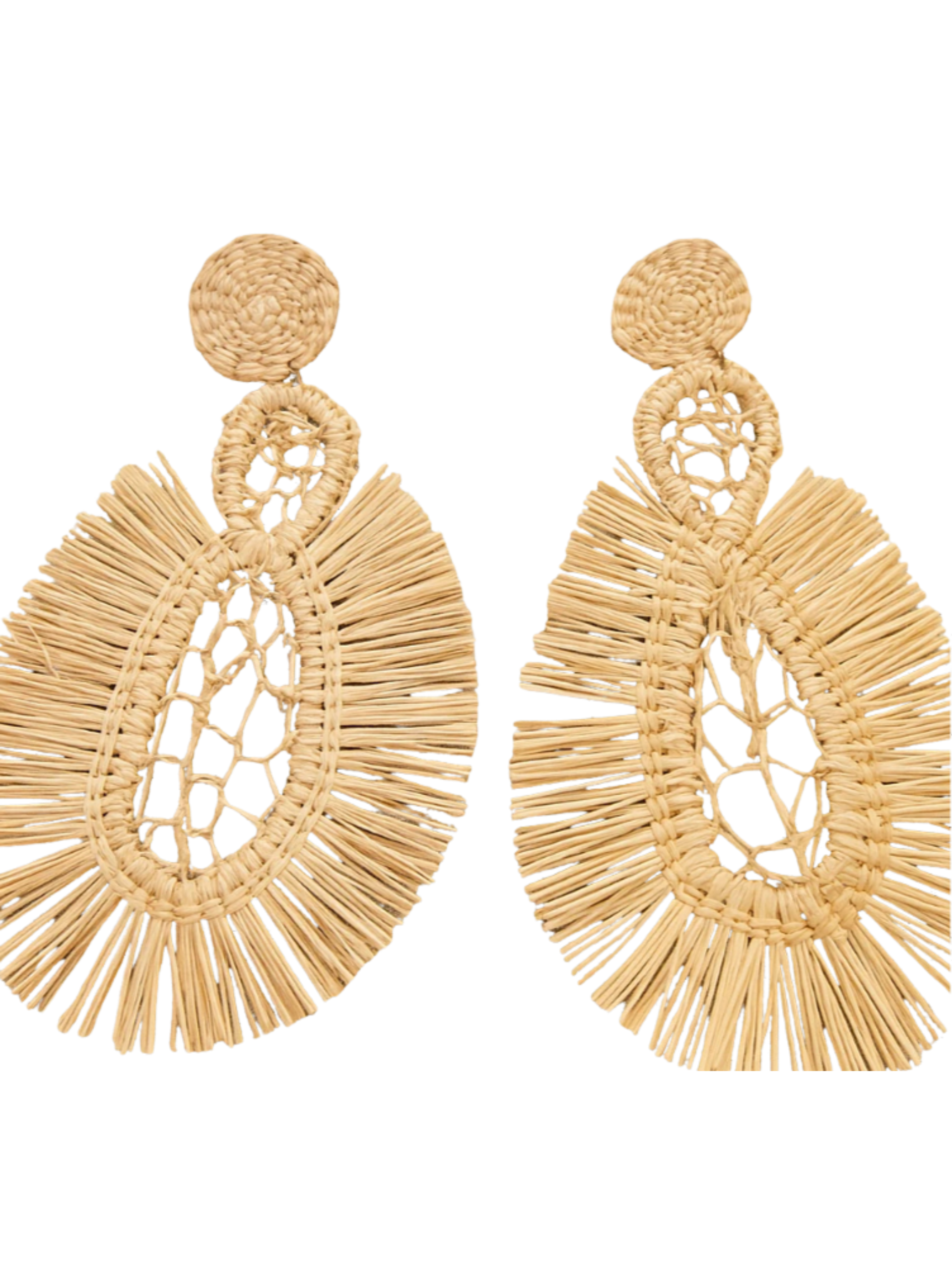  earrings in iraca palm