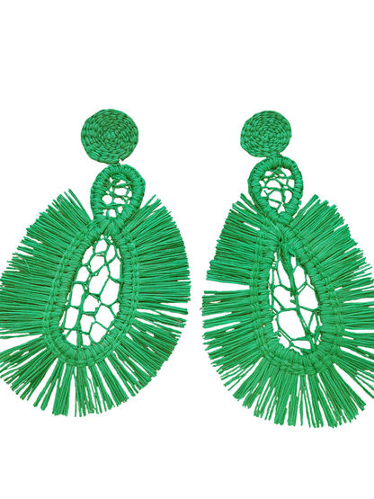  earrings in iraca palm