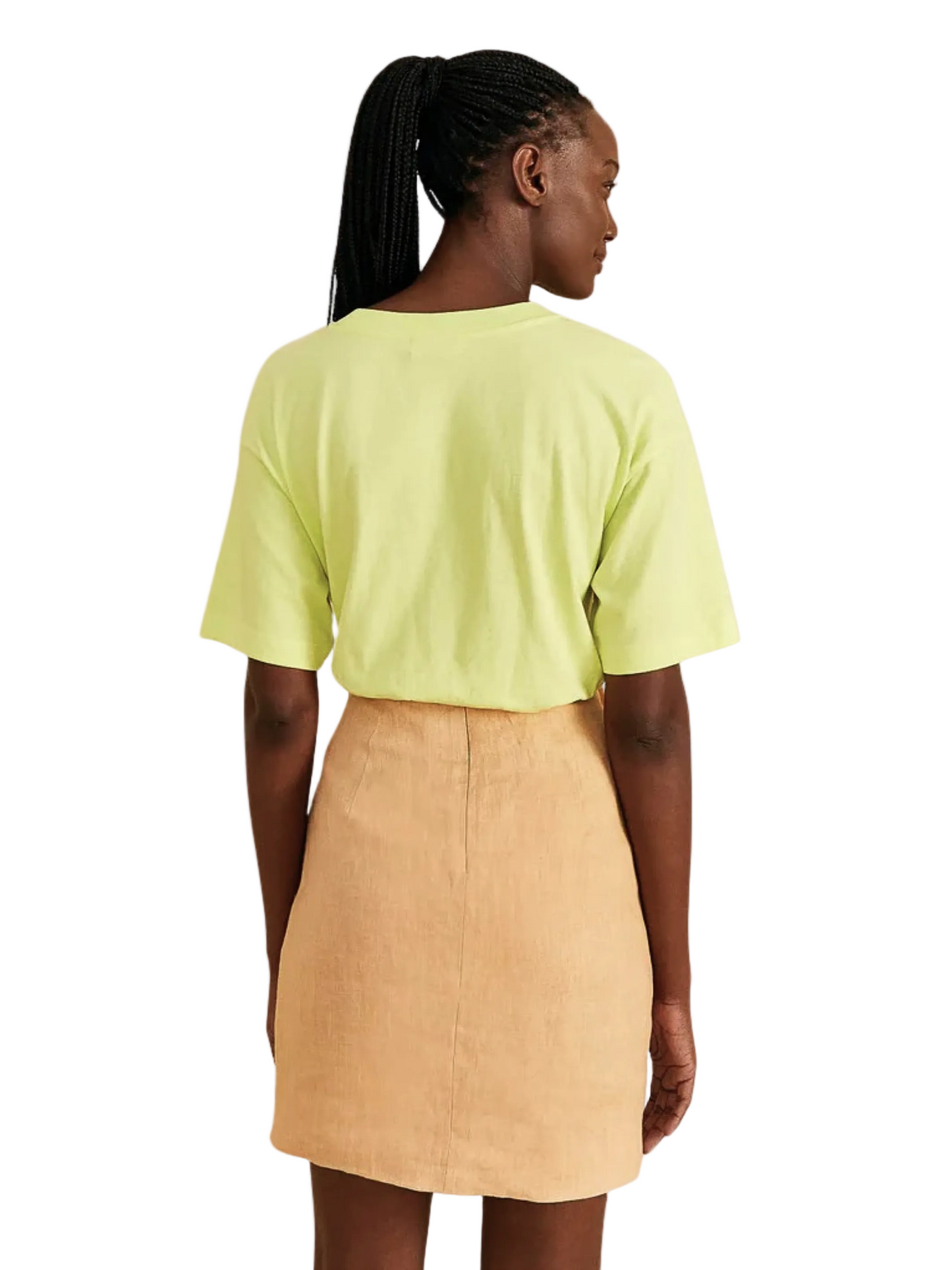 Beige Linen Mini Skirt By Farm Rio 