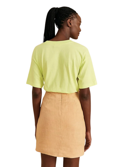 Beige Linen Mini Skirt By Farm Rio 