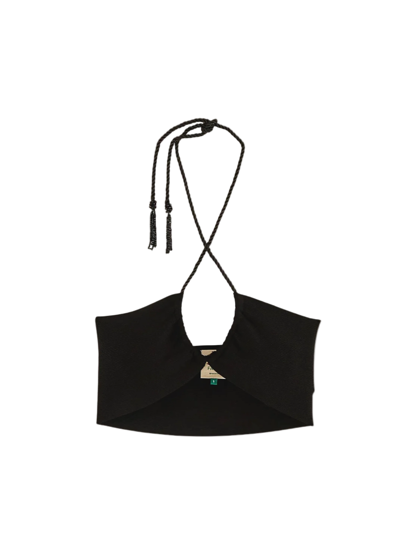 Black Halter Top By Farm Rio 