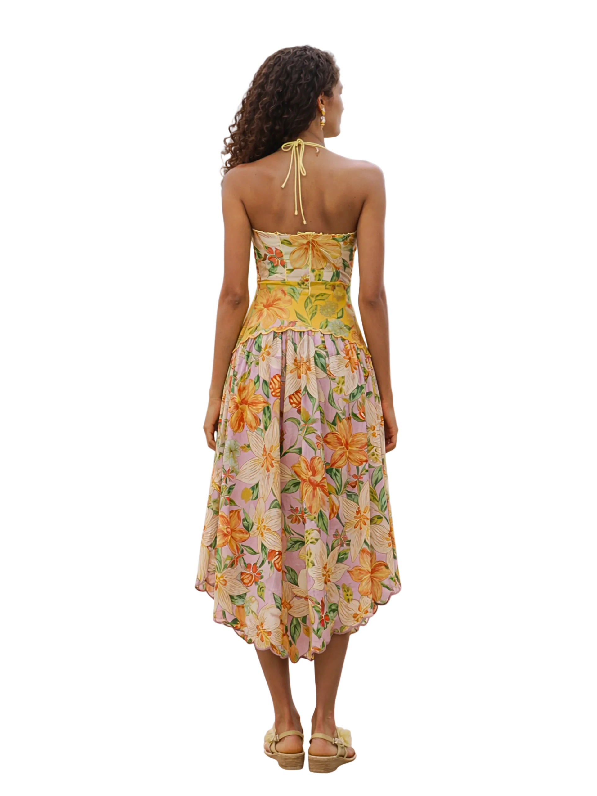 Floral Halter Midi Dress by Farm Rio 