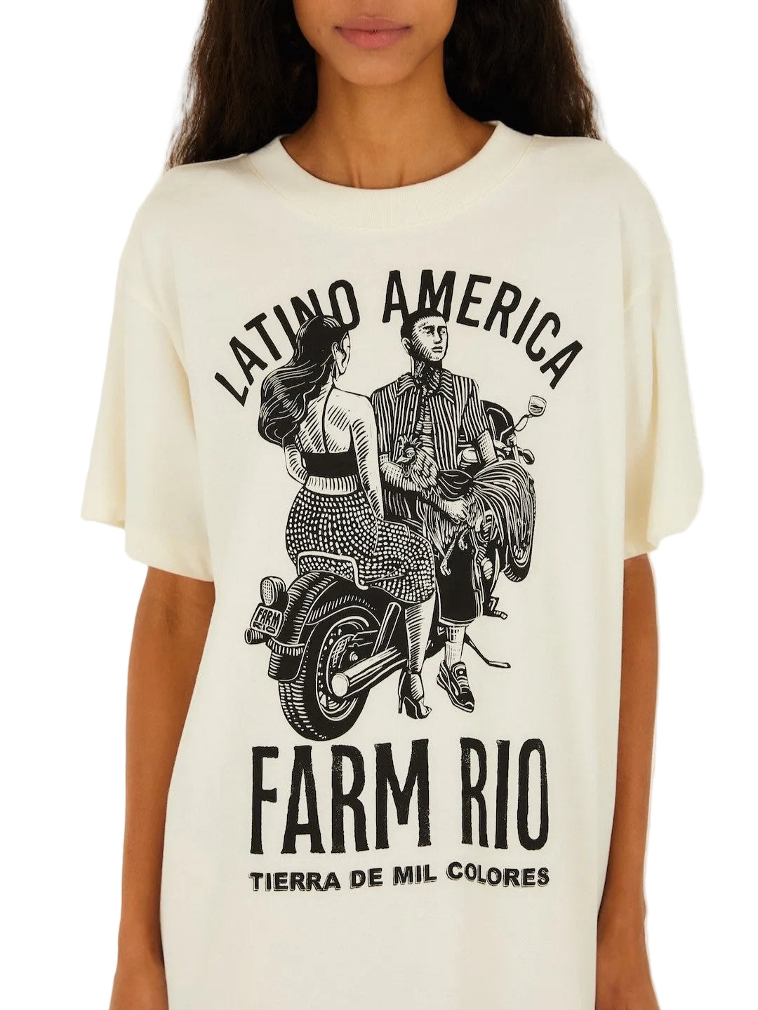 T-Shirt With Graphic Design By Farm Rio