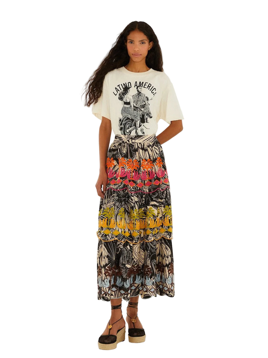 T-Shirt With Graphic Design By Farm Rio