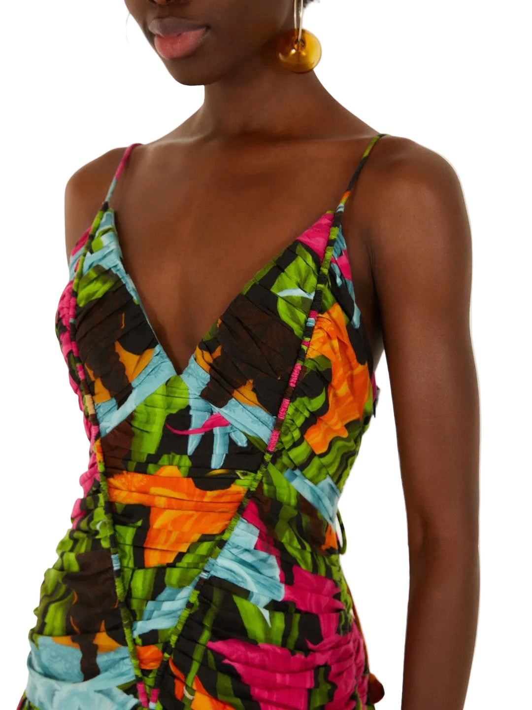 Black Floral Sleeveless Maxi Dress By Farm Rio 