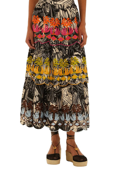 Colorful Maxi Skirt By Farm Rio