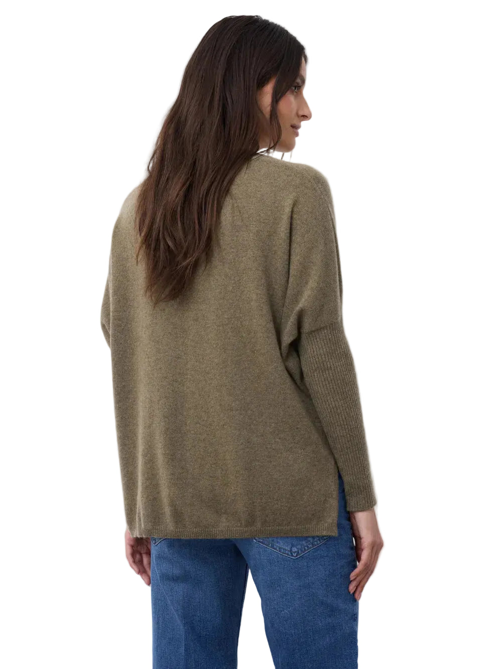 GREEN CASHMERE SWEATER