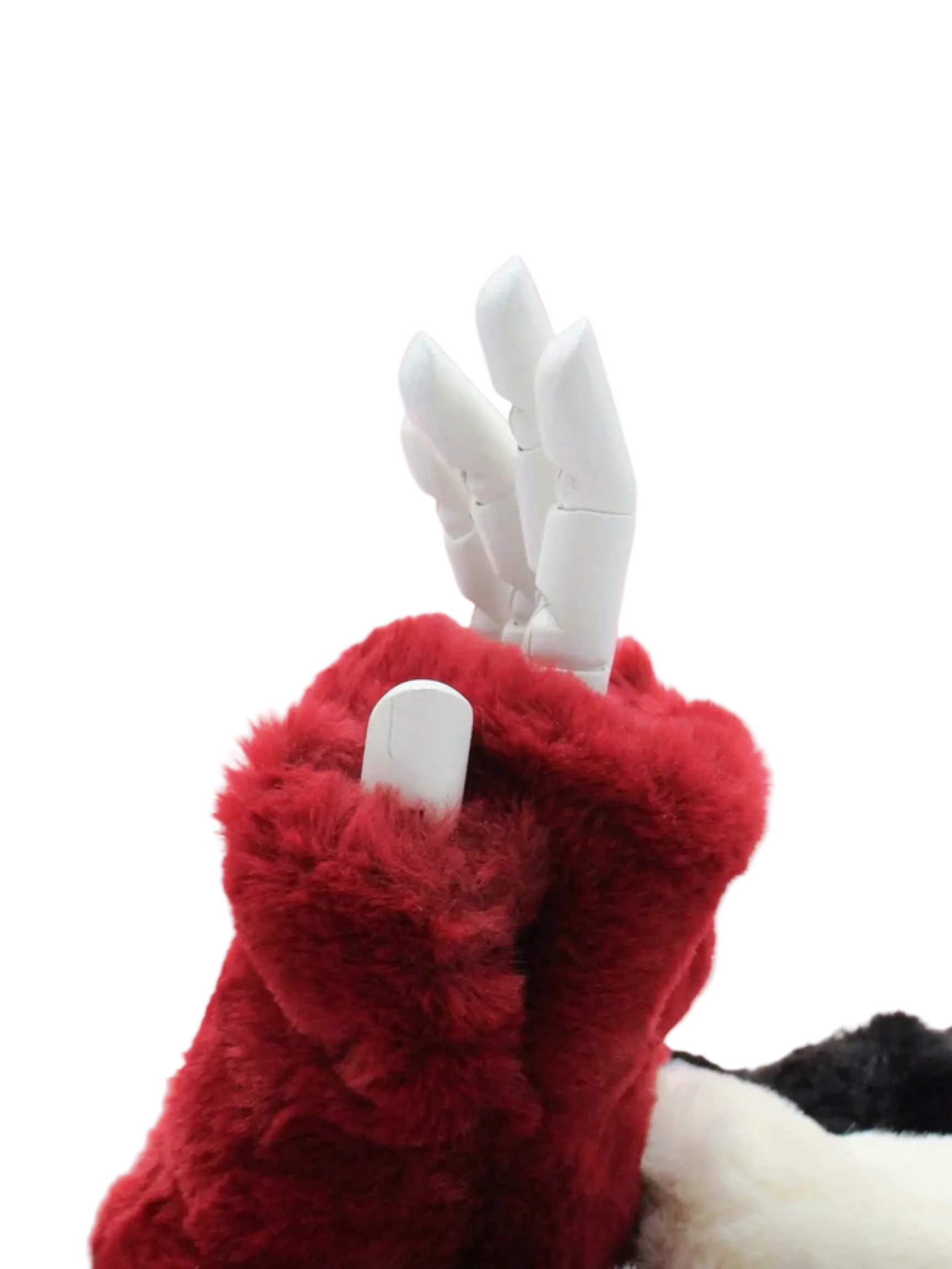 fur mittens