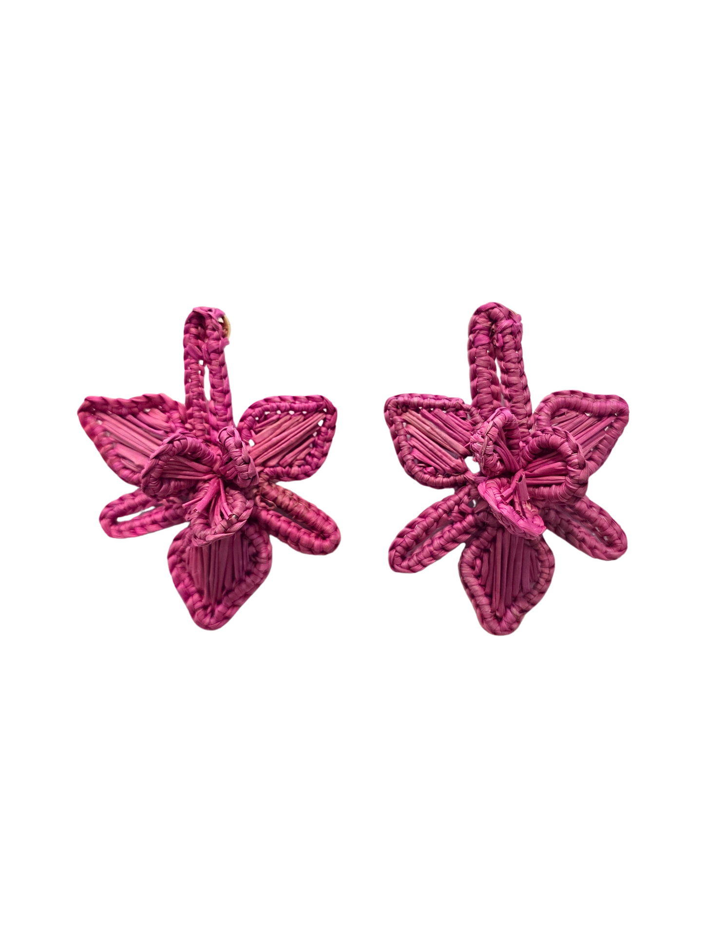 Flower Iraca Earrings