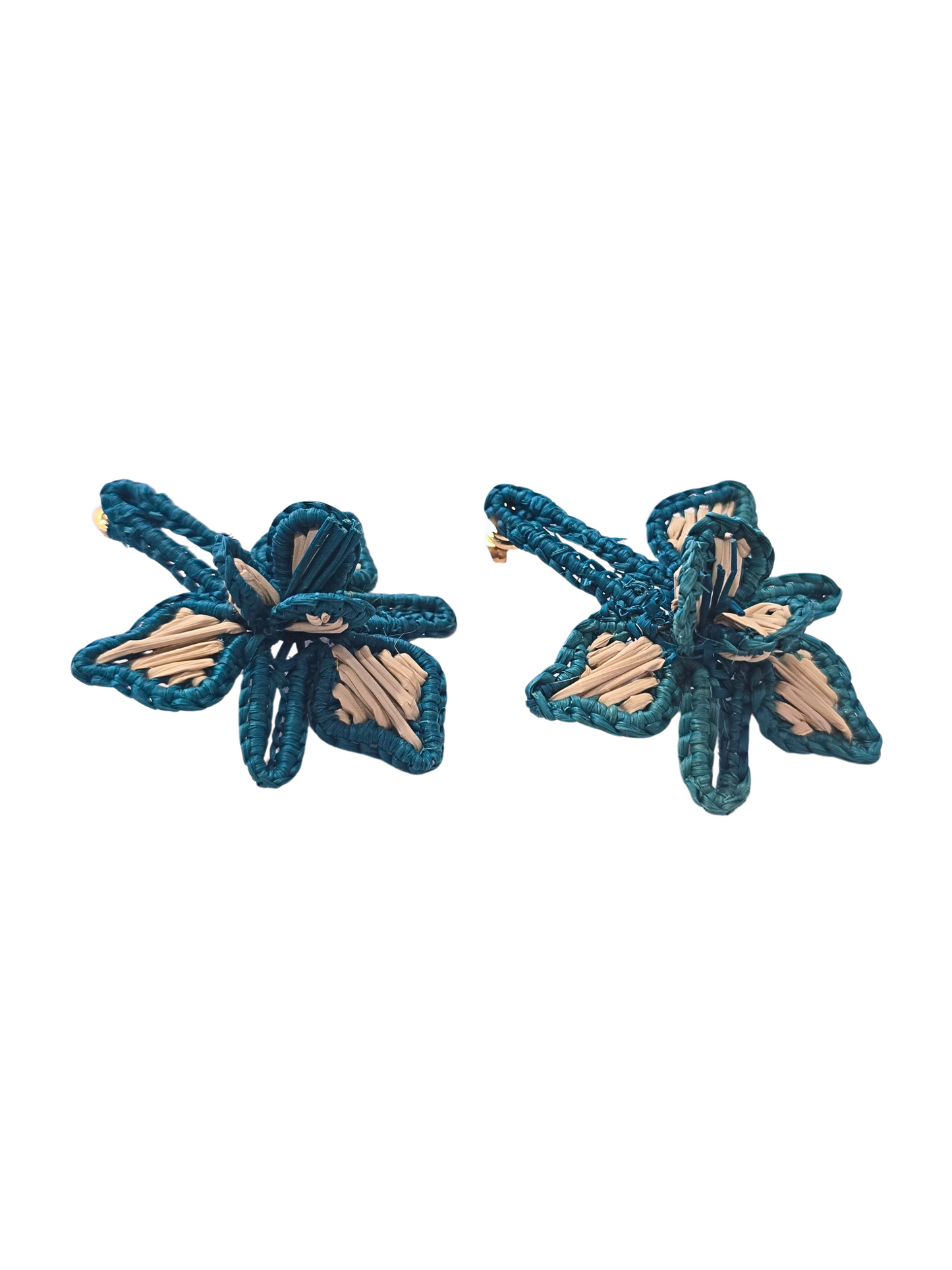 Flower Iraca Earrings