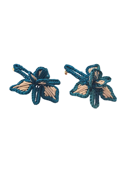 Flower Iraca Earrings