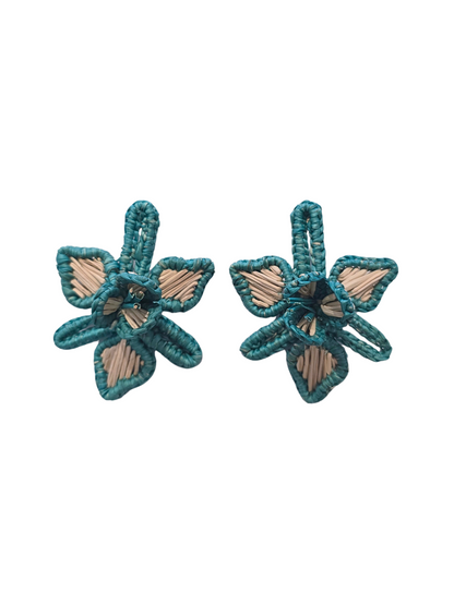 Flower Iraca Earrings