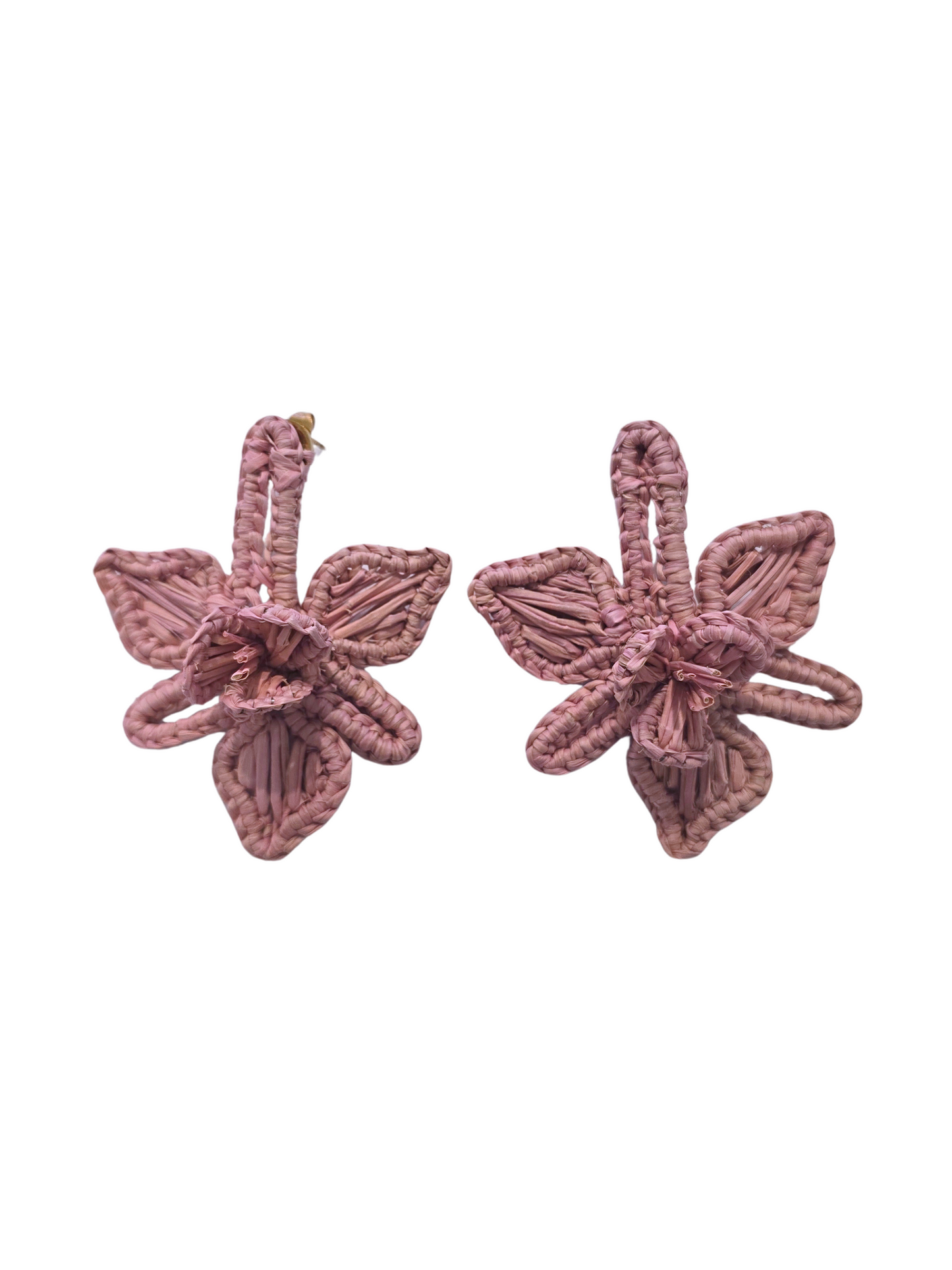Flower Iraca Earrings